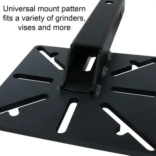 Alt view image 2 of 6 - Versa-Mount Vise and Grinder Table Mount, Workbench Receiver Hitch Style Tool Stand, Made in The USA
