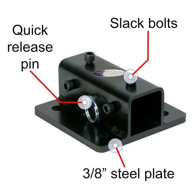 Alt view image 3 of 6 - Versa-Mount Vise and Grinder Table Mount, Workbench Receiver Hitch Style Tool Stand, Made in The USA