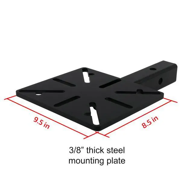Alt view image 4 of 6 - Versa-Mount Vise and Grinder Table Mount, Workbench Receiver Hitch Style Tool Stand, Made in The USA