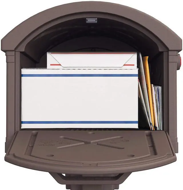 Alt view image 2 of 4 - GHC40M01 Grand Haven Decorative Package Mailbox, Mocha