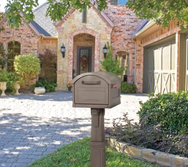 Alt view image 4 of 4 - GHC40M01 Grand Haven Decorative Package Mailbox, Mocha