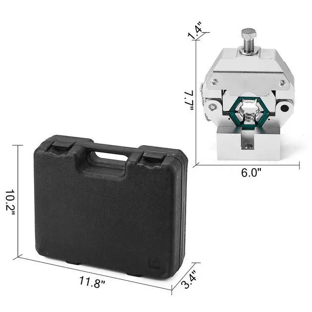 Alt view image 2 of 6 - Mophorn Manually Operated AC Hose Crimper Hydra-Krimp 71550 Manual AC Hose Crimper Kit Air Conditioning Repair Handheld AC Hose Crimping Tool with 4 Dies