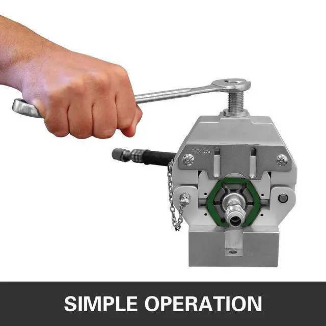 Alt view image 4 of 6 - Mophorn Manually Operated AC Hose Crimper Hydra-Krimp 71550 Manual AC Hose Crimper Kit Air Conditioning Repair Handheld AC Hose Crimping Tool with 4 Dies