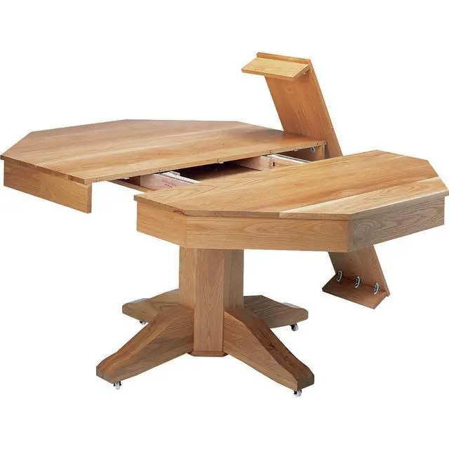 Alt view image 2 of 3 - Heavy Duty Slide Rails for Table Extension Center Rack and Pinion Design Wooden Table Extender Slides with Flawless Alignment Smooth Center Mount Slides with One-Handed Operation