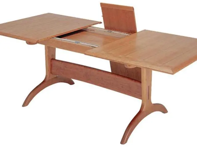 Alt view image 3 of 3 - Heavy Duty Slide Rails for Table Extension Center Rack and Pinion Design Wooden Table Extender Slides with Flawless Alignment Smooth Center Mount Slides with One-Handed Operation