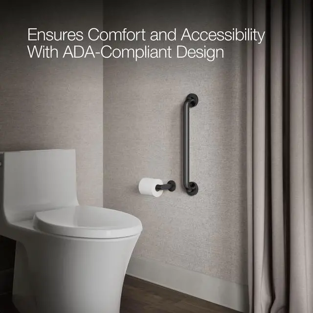 Alt view image 3 of 6 - K-14561-BL Contemporary 18" Grab BAR, Matte Black