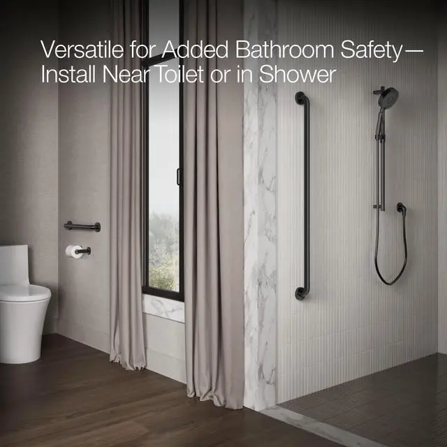 Alt view image 5 of 6 - K-14561-BL Contemporary 18" Grab BAR, Matte Black
