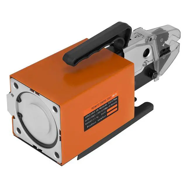 Alt view image 6 of 6 - Pneumatic Crimping Tool Am-10, Air Powered Wire Terminal Crimping Machine Crimping Up To 16mm2, Pneumatic Crimper Plier Machine with 10 Sets Of Dies for Many Kinds of Terminals
