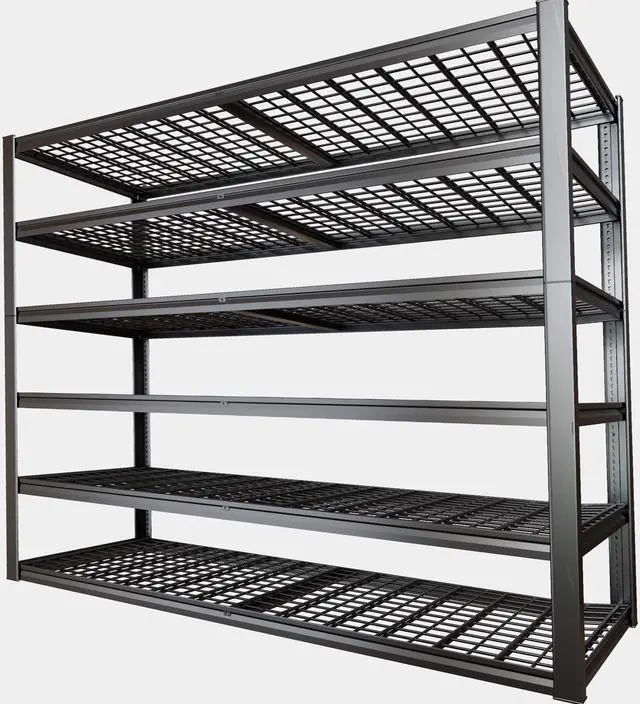 Main image of 64" Wide 6-Tier Garage Shelving Unit, 64" W x 24" D x 84" H, Heavy Duty Garage Storage Shelves,3900 LBS Capacity, Industrial Adjustable Shelves for Basement Warehouse