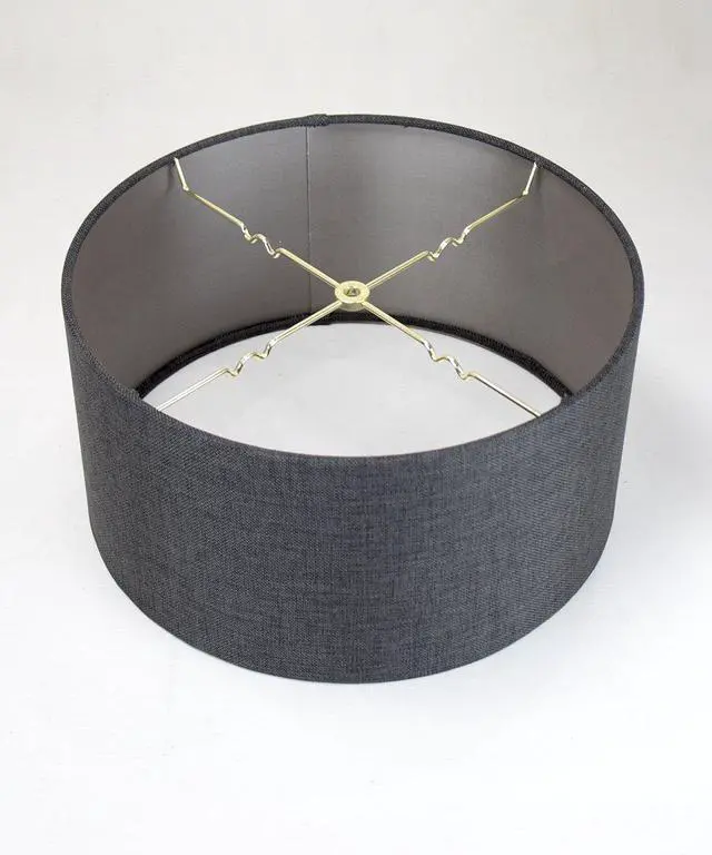 Alt view image 2 of 6 - 2 Light Swag Plug-in Pendant 16" w Granite Gray with Diffuser, White Cord