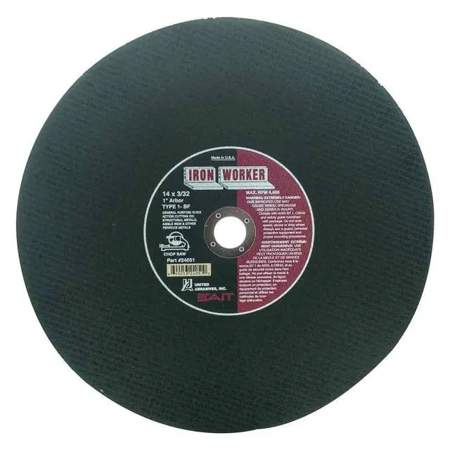 Alt view image 5 of 6 - SAIT 24051 Type 1 14-Inch x 3/32-Inch x 1-Inch Fast Cutting Chop Saw Blade, 10-Pack