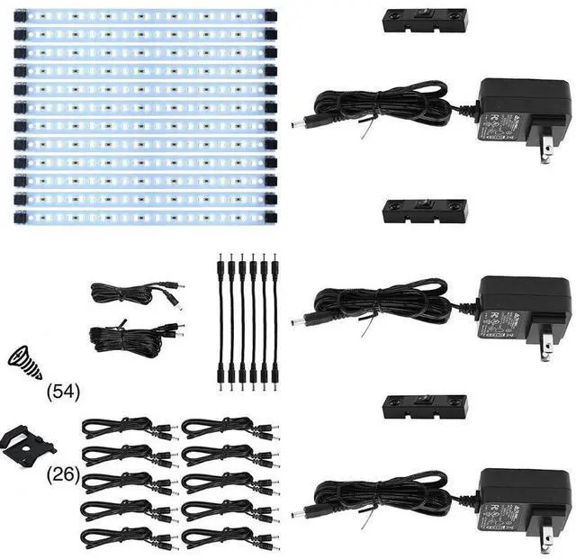 Main image of LED Strip Light Pro Series Triple Deluxe+ 12 Panels - 3 Power Supply kit - Cool White