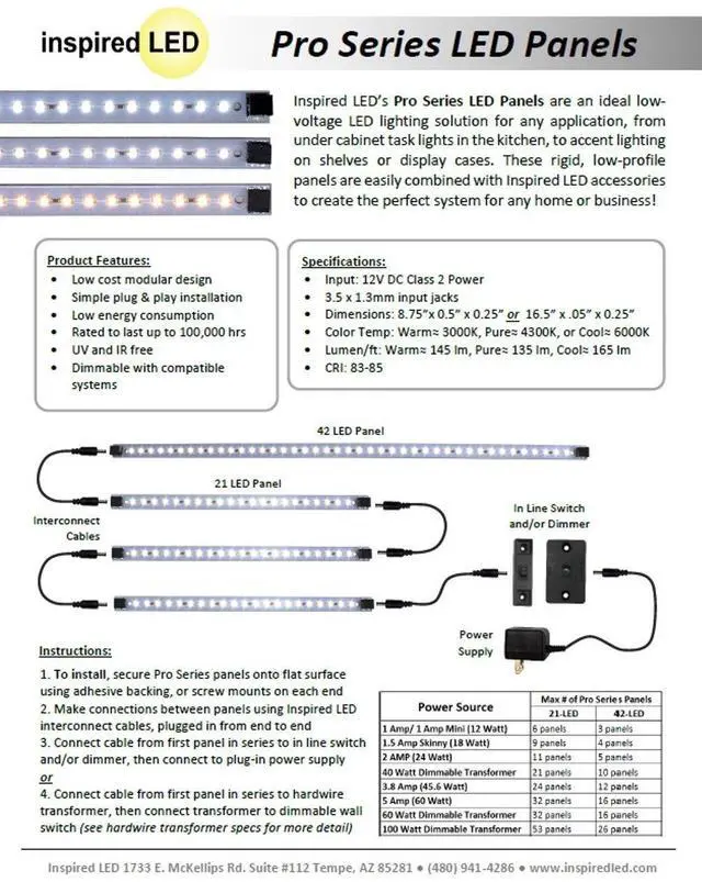 Alt view image 2 of 6 - LED Strip Light Pro Series Triple Deluxe+ 12 Panels - 3 Power Supply kit - Cool White