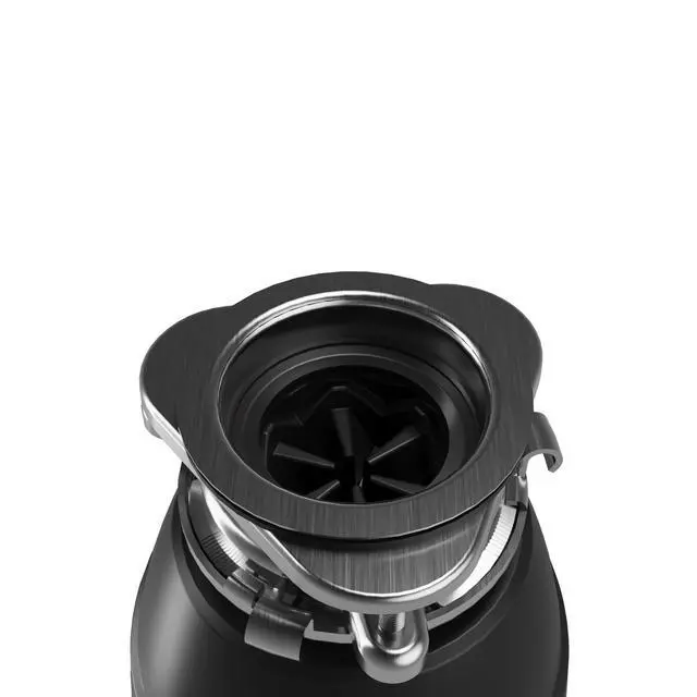 Alt view image 3 of 6 - 1/2 HP Garbage Disposal with Power Cord Quiet Continuous Feed Kitchen Sink Disposal, 3800 RPM Stainless Steel Grinding Chamber, Anti-Jam Technology, Easy 3-Bolt Mount, Compact Design