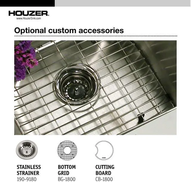Alt view image 5 of 6 - SCF-1830-1 Hospitality Series Topmount Stainless Steel Round Bar/Prep Sink