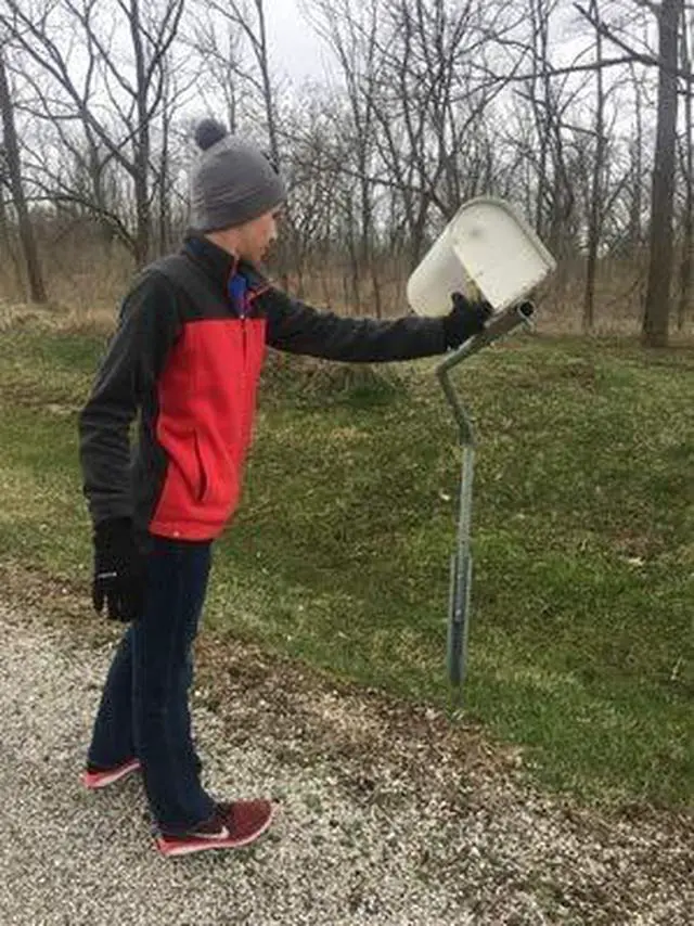 Alt view image 2 of 5 - RTC SwingAway Mailbox Support, 36-inch arm, Galvanized Steel Mailbox Post Swings Away When Impacted