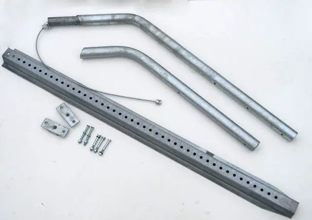 Alt view image 4 of 5 - RTC SwingAway Mailbox Support, 36-inch arm, Galvanized Steel Mailbox Post Swings Away When Impacted