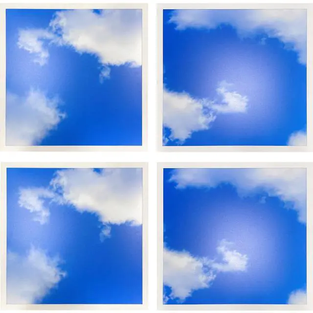 Main image of 2x2 FT LED Sky Light Flat Panel, 40W, Color Temperature: 6500K, Dimmable Recessed Drop Ceiling Lights, 5000 Lumens, Lay in Fixture for Office, 120-277V, LED Sky Panel Lights ETL Listed (4 Pack)