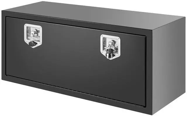 Main image of Steel Underbody Truck Tool Box,36 Inch Heavy-Duty Job Box,Heavy Duty Storage Box with Lock and Keys,for Truck,Pickup,Trailers,Van,RV,Black Power coating,Best gift for family and friend
