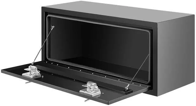 Alt view image 2 of 6 - Steel Underbody Truck Tool Box,36 Inch Heavy-Duty Job Box,Heavy Duty Storage Box with Lock and Keys,for Truck,Pickup,Trailers,Van,RV,Black Power coating,Best gift for family and friend
