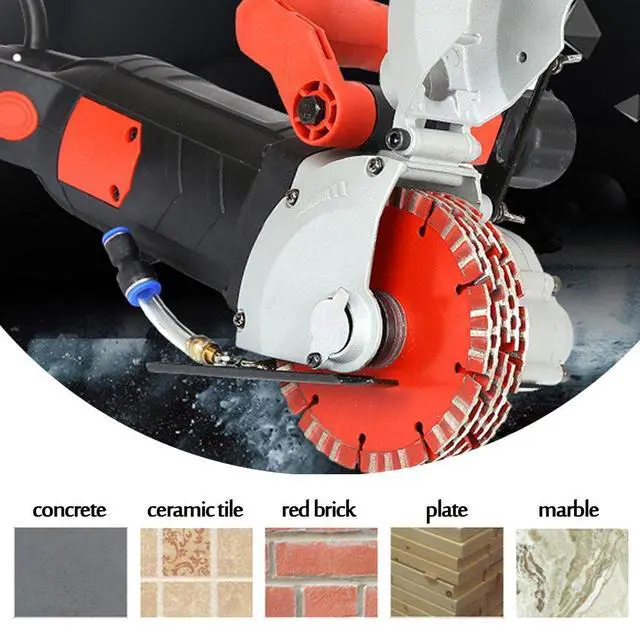 Alt view image 6 of 6 - Wall Groove Cutting Machine 110V 4800W 42MM Width/41MM Depth | with Carry Box,5 PCS Saw Blades, Wall Slotting Machine Electric Wall Chaser, For Brick Granite Marble Concrete