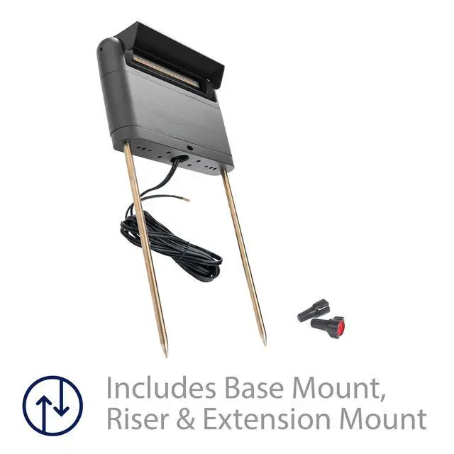 Alt view image 2 of 6 - WAC Landscape Lighting, Linear Adjustable LED 12V Path and Area Light with Riser and Stem Kit 2700K Warm Built-in LED in Black