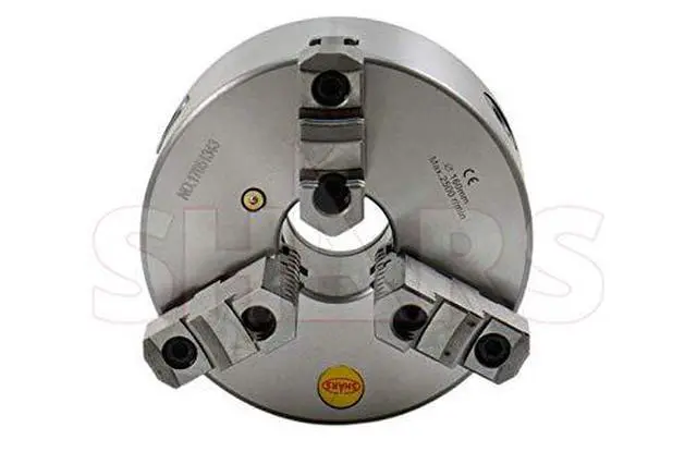 Alt view image 2 of 6 - 6" 3 jaw Self Centering Scroll Lathe Chucks, Plain Back, 2pc Reversible Jaws 202-5433 L[