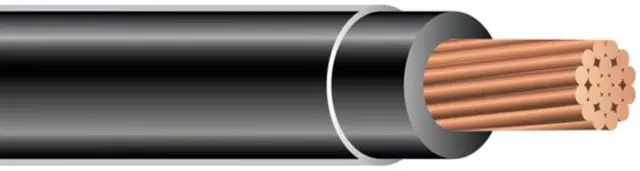 Main image of 6 AWG Gauge 19 Stranded Insulated Copper THHN/THWN-2 Building Wire - 600 Volts Residential, Commercial, Industrial UL Listed - Black (150 Feet)