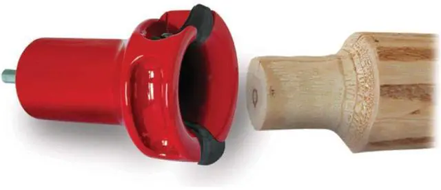 Alt view image 3 of 4 - Tenon Cutter for Log Furniture, 1.5" Diameter, Home Series Powder Coated Die Cast Aluminum Body, 1/2" Shank, Dual Blades Create a Radius Shoulder Profile, DIY Made in USA