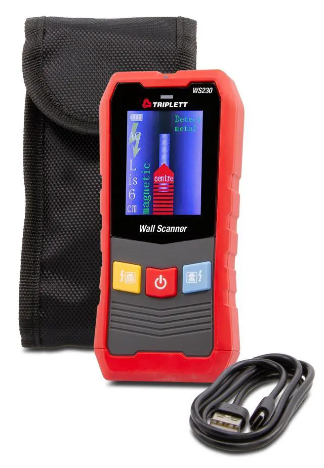 Alt view image 4 of 6 - WS230 Wall Scanner with Color Display | Stud Finder, Metal Detection, AC Voltage Detection