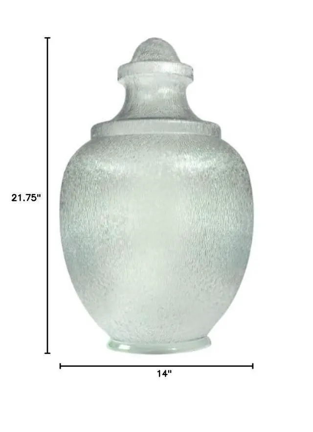 Alt view image 2 of 2 - Clear - UV Resistant Acrylic - Acorn Street Lamp Globe - 23 in. High - 8 in. Neck Exterior - American PLAS-L63