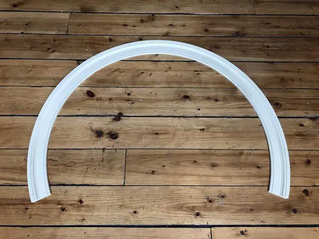 Alt view image 6 of 6 - #97 Adams: Flexible Casing Molding: 1-1/16" Thick x 3-7/16" Wide - PRE Curved to fit Specific Half Round Arches: 42" Diameter up to 56" Diameter