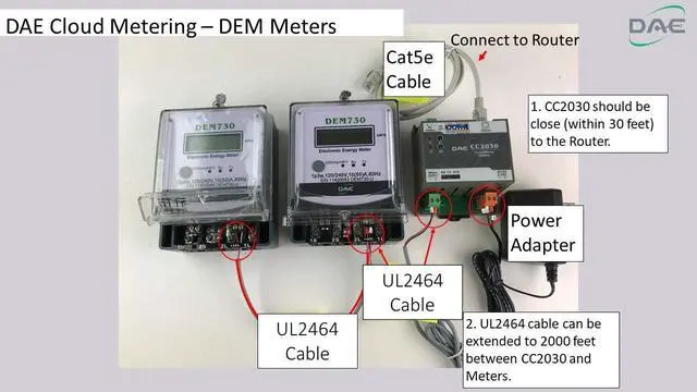 Alt view image 4 of 6 - DEM720-2P, 240V Electric kWh Submeter, RS485, 1P2W (2 hot wire), 50A, Internal CT