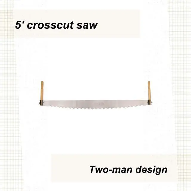 Alt view image 2 of 4 - 5' Two Man Crosscut Saw