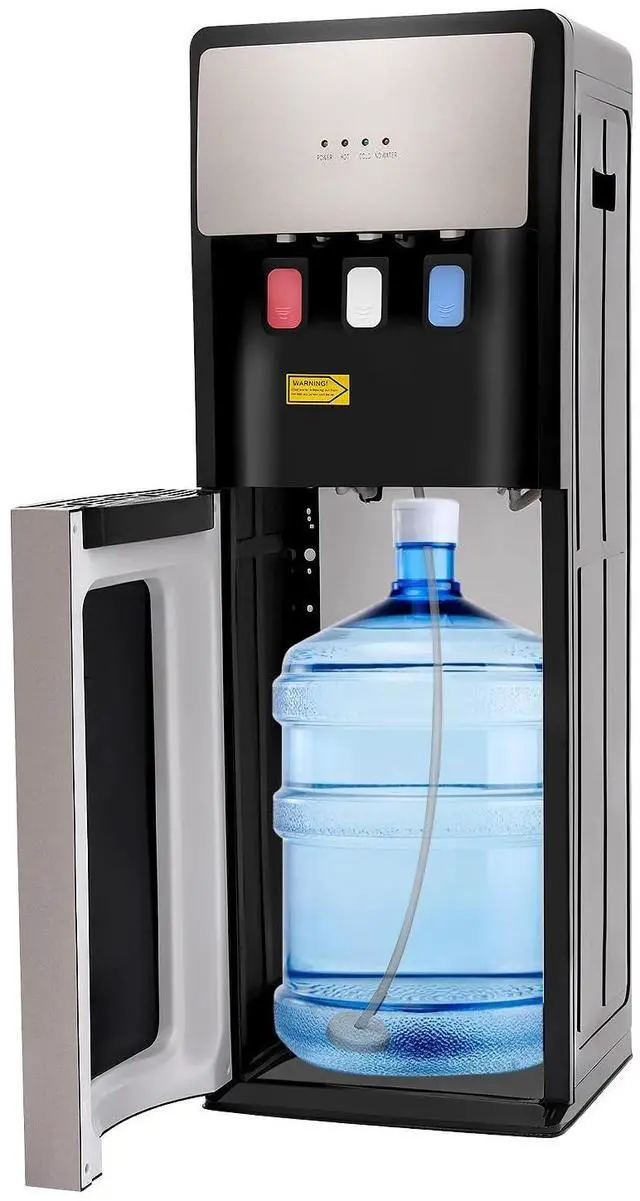 Main image of Bottom Loading Water Cooler Dispenser,Freestanding Bottom Loading Hot Cold Water Dispenser for 5 Gallon Bottles,5-10/41-50, 85-95/185-203 (Silver Grey)