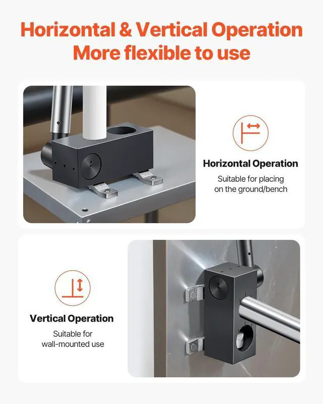 Alt view image 5 of 6 - Pipe Notcher, Tubing Pipe Notcher for 1.5/2-inch Pipes, Steel Pipe and Tube Notcher with Long Handle for Auto Repair, Construction, Metalworking, Support Horizontal/Vertical Operation