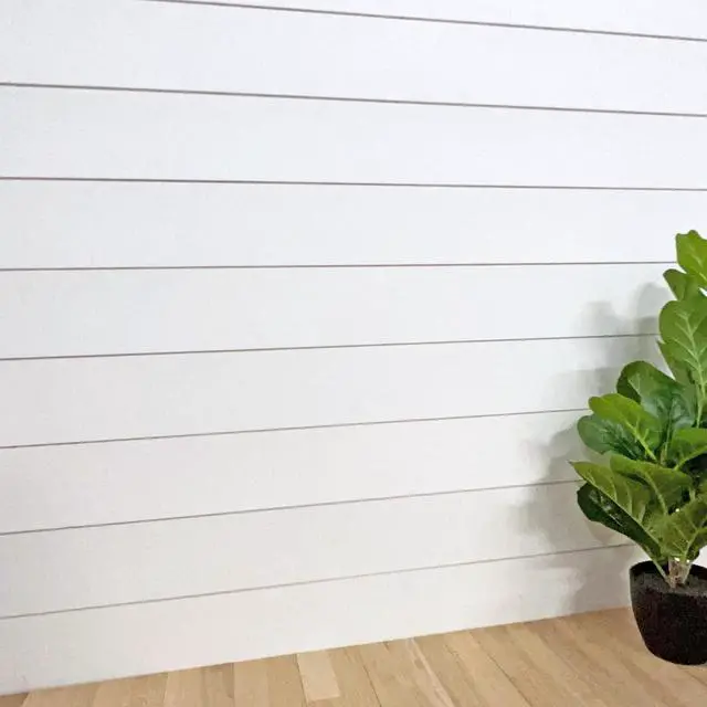 Alt view image 2 of 6 - Primed Nickel Gap Shiplap, 8 Pieces, 5" x 72", Real American Wood