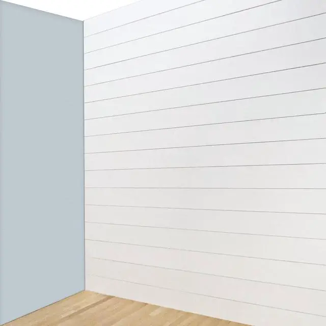 Alt view image 5 of 6 - Primed Nickel Gap Shiplap, 8 Pieces, 5" x 72", Real American Wood