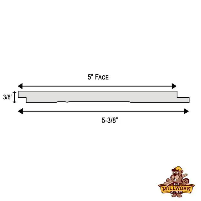 Alt view image 6 of 6 - Primed Nickel Gap Shiplap, 8 Pieces, 5" x 72", Real American Wood