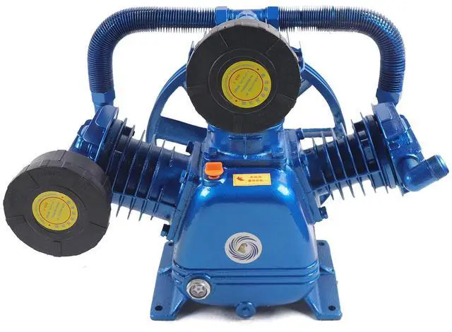 Main image of 175PSI 10HP Replacement Air Compressor Pump, W Style 3 Cylinder Air Compressor Pump Head, Low Energy Consumption Air Compressor Pump Motor Air Tool, Cast Iron(Style 3)