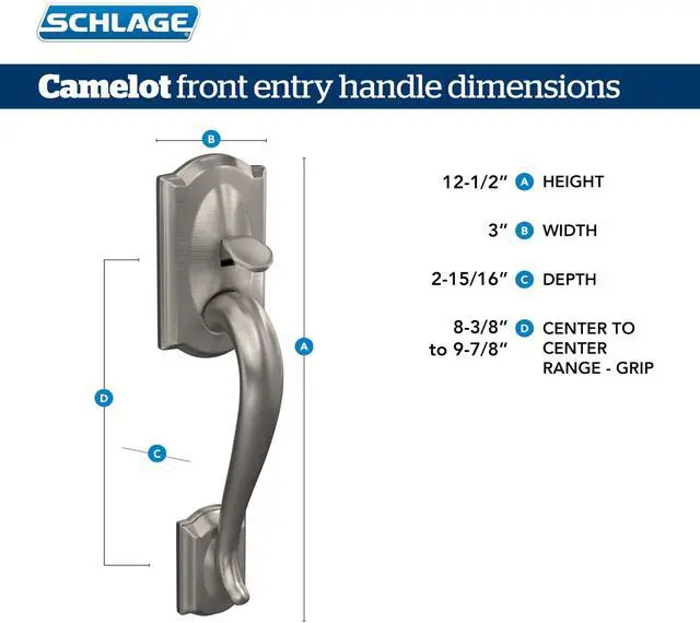 Alt view image 3 of 6 - Century Entry Handleset, Right Hand Accent Lever, Antique Brass | Exterior front door handleset grip with handed interior lever, No deadbolt, Pairs with smart locks, Certified durability