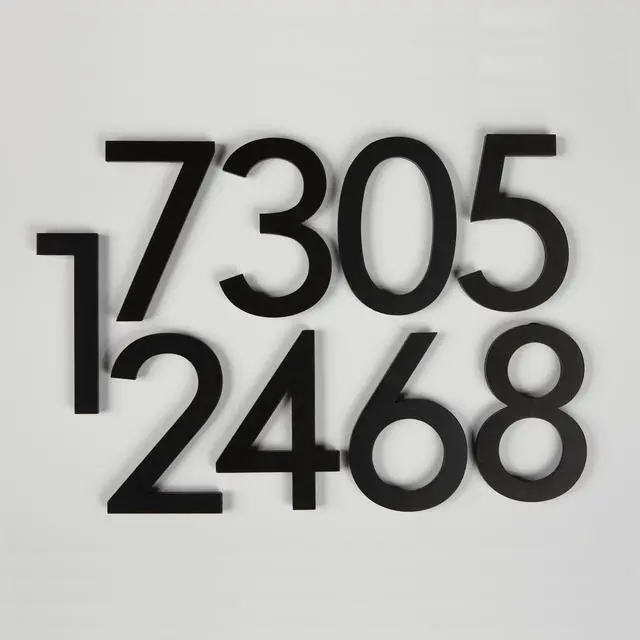 Alt view image 5 of 6 - White Colour Post-Mounted Modern Mailbox with Personalized Address Numbers #HC101 (with Two Address Numbers)