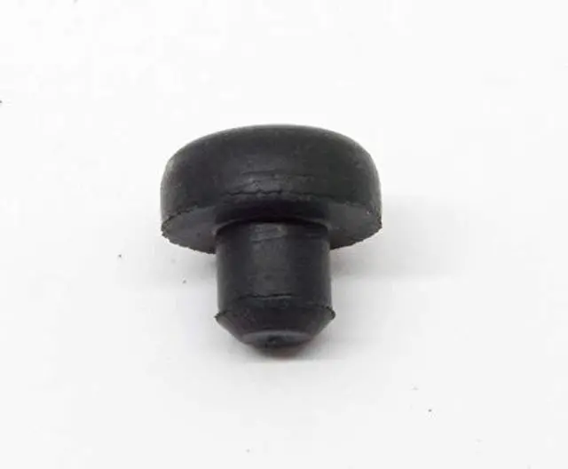 Main image of Fits 1/4" Hole - 1/2" Diameter - 1/4" Stem Height - 7/32" Bumper Height - Rounded Push-in Rubber Bumper (500)