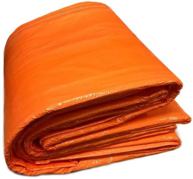 Main image of 12' x 24' Poly Concrete Curing Blanket Cover with Foam Core | Insulated Cement Blanket, PE Coated Woven Tarp for Construction and Landscaping, UV and Tear Resistant, Orange