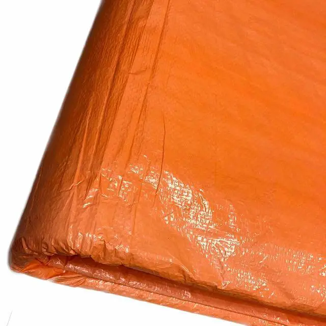 Alt view image 5 of 6 - 12' x 24' Poly Concrete Curing Blanket Cover with Foam Core | Insulated Cement Blanket, PE Coated Woven Tarp for Construction and Landscaping, UV and Tear Resistant, Orange