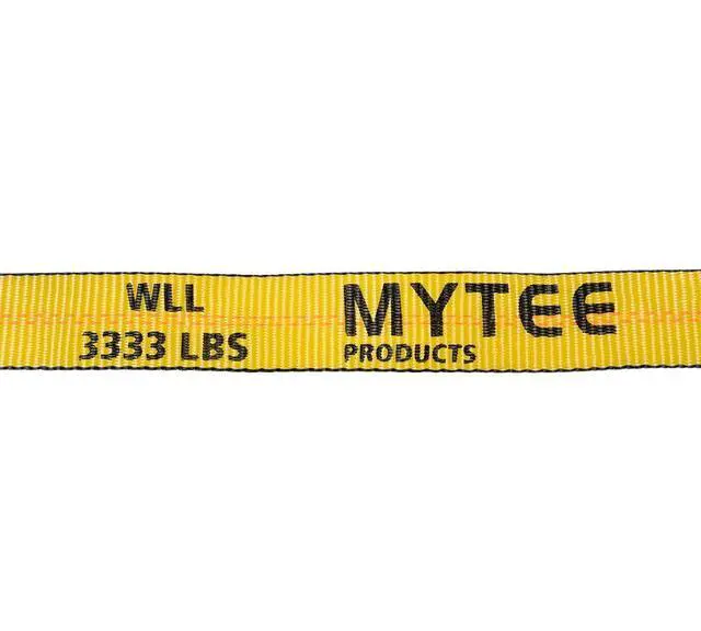 Alt view image 6 of 6 - (4 Pack) Car Hauler Straps with RTJ Cluster Hooks - 2" x 8' Rollback Tie Down Straps with G70 12" Chain Extension - 3,335 lbs WLL Ratchet Straps for Auto Towing & Car Wrecker Recovery