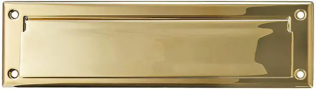 Main image of Estate 0012.003 Letter Box Plate in Polished Brass, 13" x 3.625"