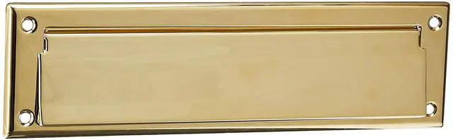 Alt view image 3 of 4 - Estate 0012.003 Letter Box Plate in Polished Brass, 13" x 3.625"