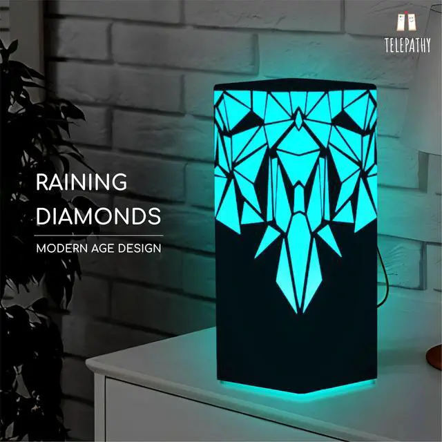 Alt view image 5 of 6 - Telepathy Lamp, Friendship Lights, Set of 6 | Long Distance Touch Lamps, Raining Diamonds Design, Apple Watch Connectivity, Simple App Based Set-up