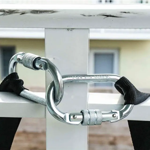 Alt view image 4 of 6 - Safety Ladder for 3 Story with Anchor Bolt Hanger 24 ft | Webbing Ladder for Adults & Kids | Lightweight, Reusable & Portable |Fire Rope Ladders Multi-Functional & Weather Resistant| Made in USA
